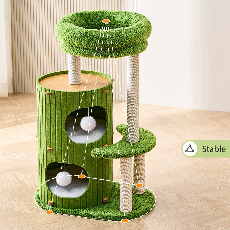 Arbre à chat - Luna - Vert – Image 3
