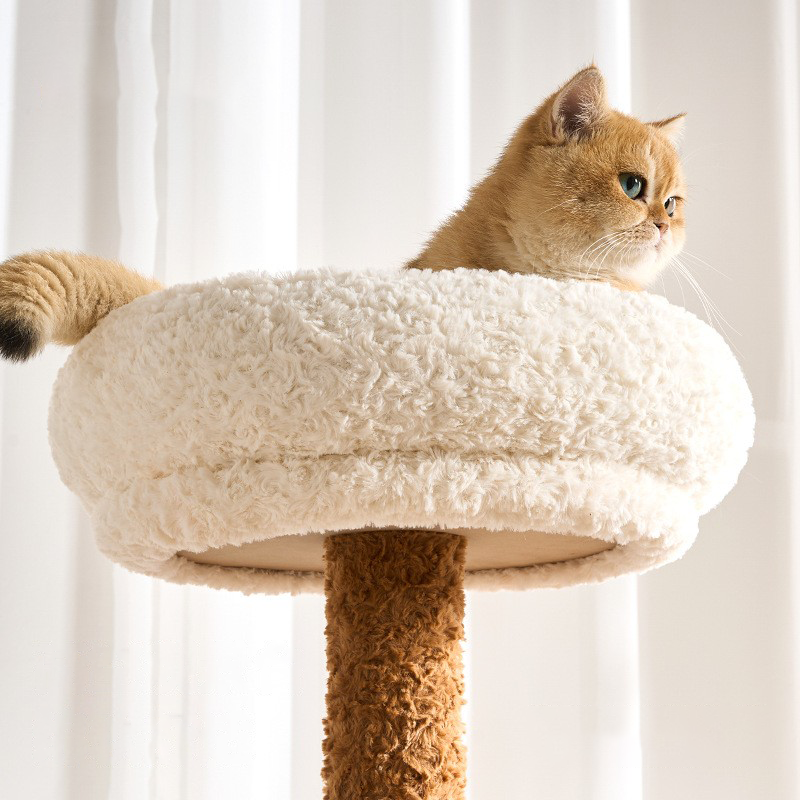 Arbre à chat - Crème Cozy - Brun – Image 6