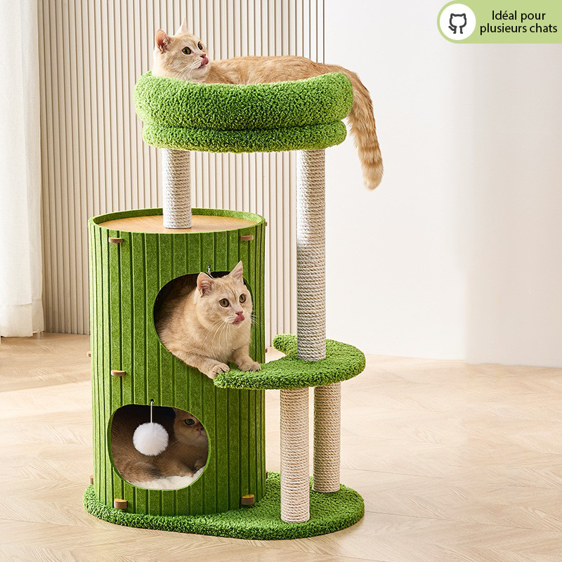 Arbre à chat - Luna - Vert – Image 2